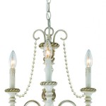 Three Light Antique Linen Up Chandelier, $240, Pine Lighting