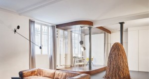 Glass & Walnut Loft by Cut Architectures