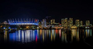 Sharpen your gaming skills for a casino night "BC Place Night Scene" (CC BY 2.0) by Sworldguy