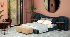 Made For Dreaming: Blue Upholstered Bed