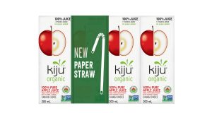 First in Canada Lassonde paper straws and recyclable packaging paper straws