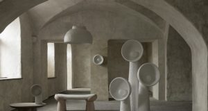 Here Comes the Sun table and floor lamps