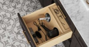 HARDWARE RESOURCES® Introduces Powered Vanity Drawer Powered Vanity Drawer